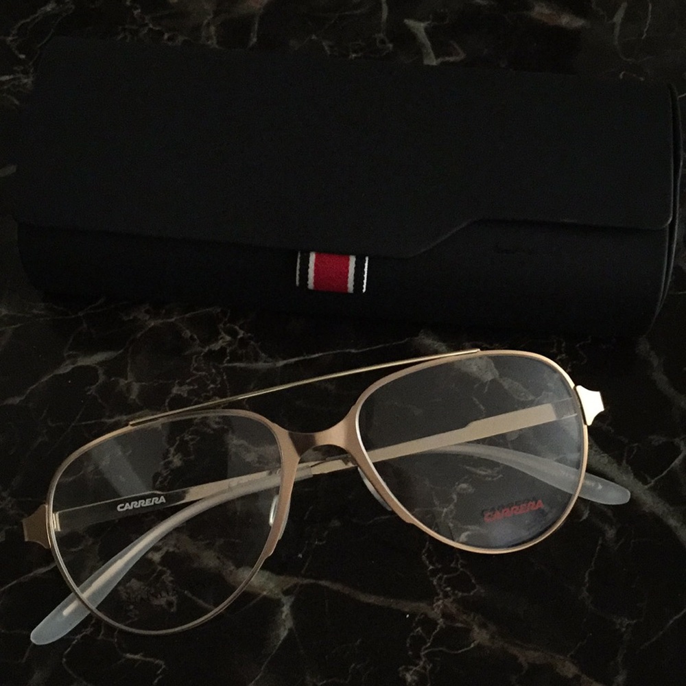 Authentic Carrera Gold Frames With Lenses